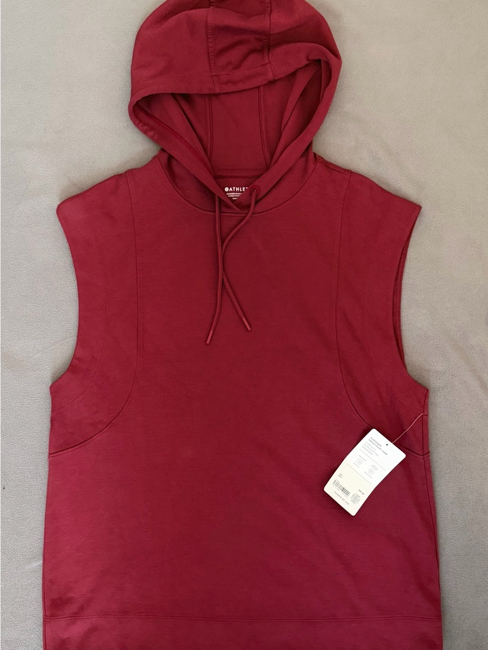 Athleta - Sundown Sweatshirt Tank - Berry - Small - New With Tags